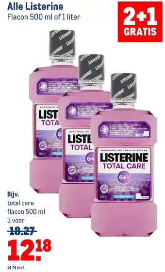 Makro Alle listerine aanbieding