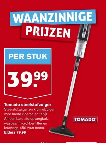 Hoogvliet Tomado steelstofzuiger per stuk aanbieding