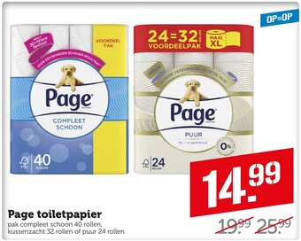 Coop Page Toiletpapier aanbieding