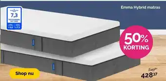 Beter Bed Emma hybrid matras aanbieding