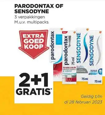 Jumbo Parodontax of sensodyne aanbieding