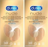 Bol.com Durex - condooms - nude xl - 10st x2 aanbieding
