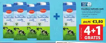 Lidl Milbona Houdbare halfvolle melk 5x1L aanbieding