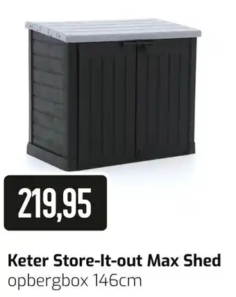 Kees Smit Keter Opbergbox Store it out Max Shed 146cm aanbieding