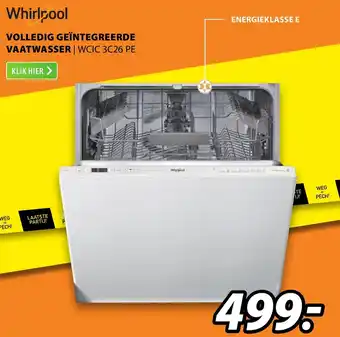 Expert Whirlpool volledig geintegreerde vaatwasser aanbieding