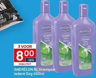 Butlon Andrélon xl shampoo iedere dag 450ml aanbieding