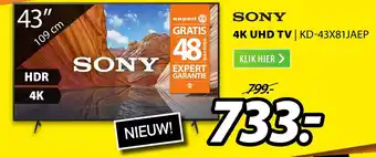 Expert Sony 4k uhd tv aanbieding