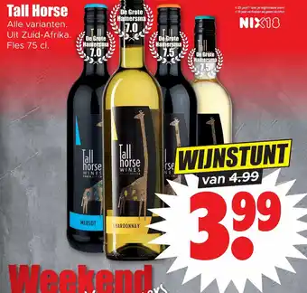 Dirk Tall horse 75cl aanbieding