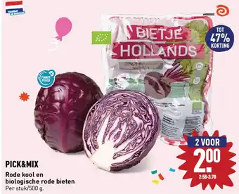 ALDI Rode kool en biologische rode bieten 500g aanbieding