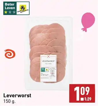 ALDI Leverworst 150g aanbieding