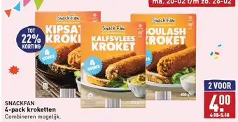 ALDI Snackfan 4-pack kroketten aanbieding