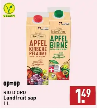 ALDI Rio d'oro landfruit sap 1L aanbieding