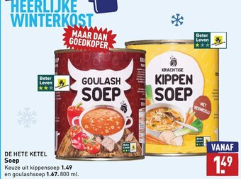 ALDI De hete ketel soep aanbieding