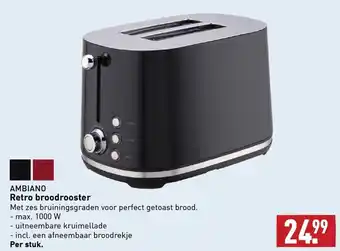 ALDI Ambiano retro broodrooster per stuk aanbieding