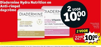 Kruidvat Diadermine hydra nutrition en anti-rimpel dagcreme aanbieding