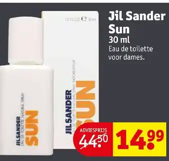 Kruidvat Jil sander sun 30 ml aanbieding