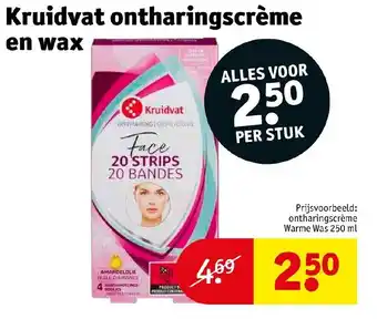 Kruidvat Kruidvat ontharingscreme en wax aanbieding