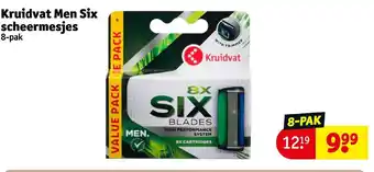 Kruidvat Kruidvat men six scheermesjes aanbieding