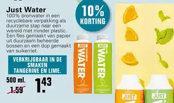 De Online Drogist Just Water aanbieding