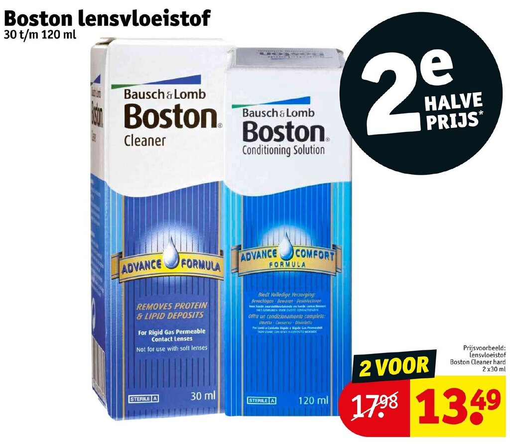 Boston lensvloeistof aanbieding bij Kruidvat