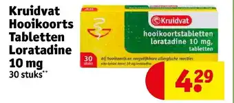 Kruidvat Kruidvat hooikoorts tabletten loratadine 10 mg aanbieding