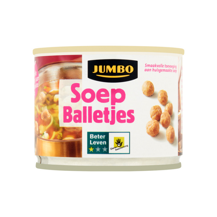 Jumbo soep balletjes 200g aanbieding bij Jumbo