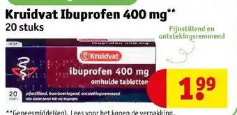 Kruidvat Kruidvat ibuprofren 400 mg aanbieding