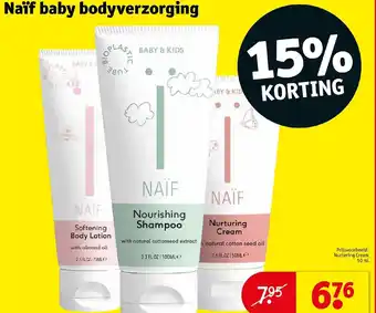 Kruidvat Naif baby bodyverzorging aanbieding