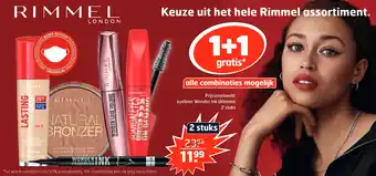 Trekpleister Keuze uit het hele Rimmel assortiment aanbieding