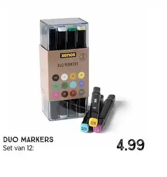 Xenos Duo Markers aanbieding