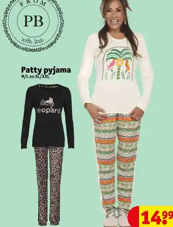 Kruidvat Patty pyjama aanbieding