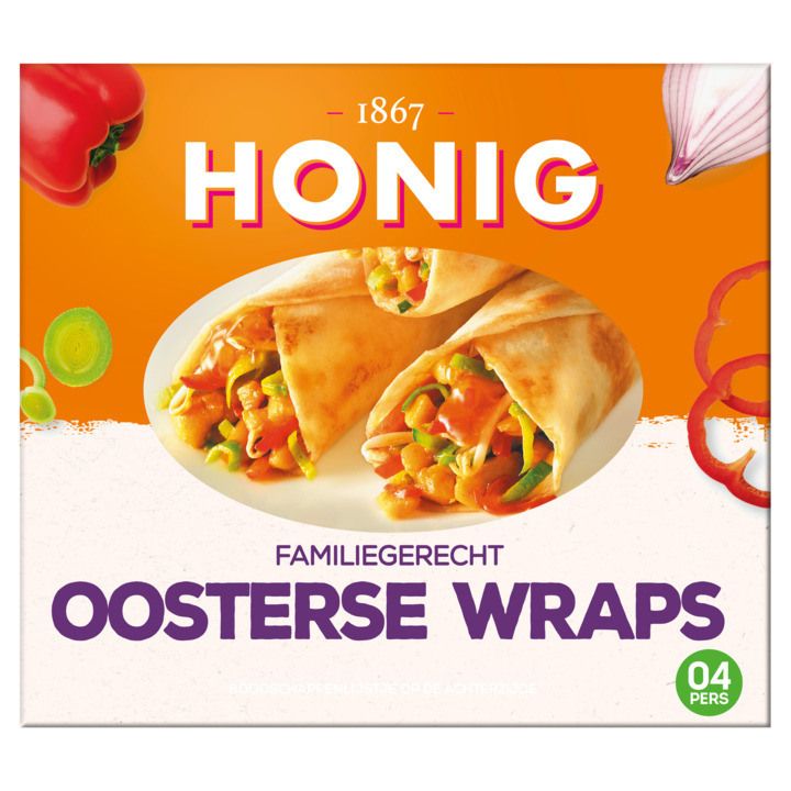 Honig familiegerecht oosterse wraps 355g aanbieding bij Jumbo