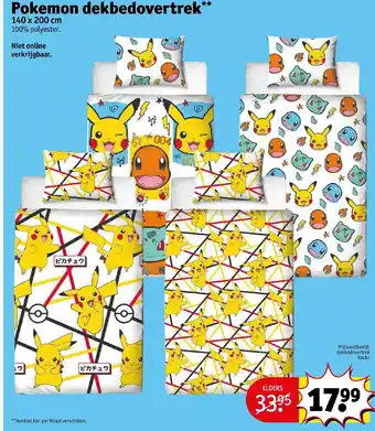 Kruidvat Pokemon dekbedovertrel aanbieding