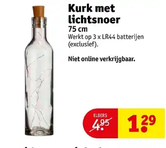 Kruidvat Kurk met lichtsnoer aanbieding