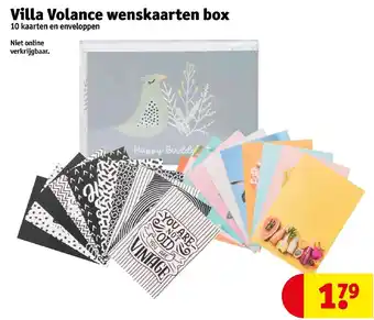 Kruidvat Villa volance wenskaarten box aanbieding