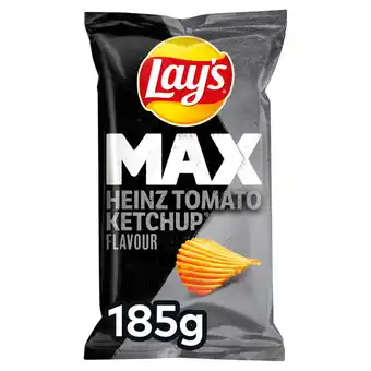 Jumbo Lay's max heinz tomaten ketchup chips 185gr aanbieding