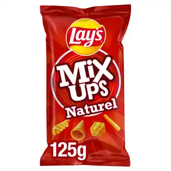 Jumbo Lay's mixups naturel chips 125gr aanbieding