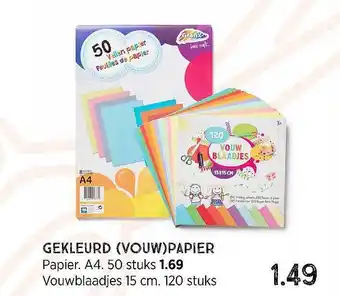 Xenos Gekleurd (Vouw) Papier aanbieding