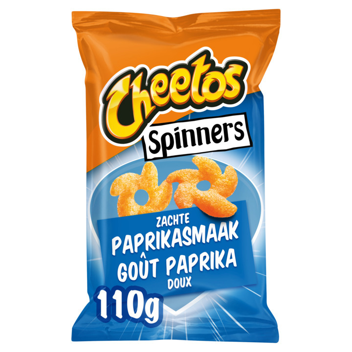 Cheetos spinners paprika chips 110gr aanbieding bij Jumbo