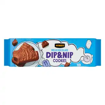 Jumbo Jumbo dip&nip cookies melkchocolade 11 stuks 200g aanbieding