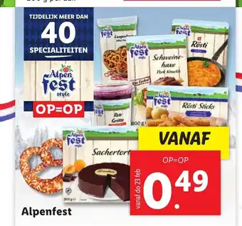 Lidl Alpenfest aanbieding