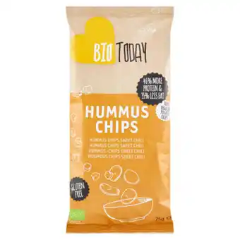 Jumbo Biotoday hummus chips sweet chili 75g aanbieding