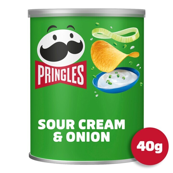 Pringles sour cream & onion chips 40g aanbieding bij Jumbo