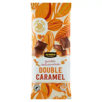 Jumbo Jumbo gevulde melkchocolade double caramel 200g aanbieding