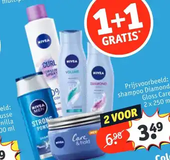 Kruidvat Nivea 2x250 ml aanbieding