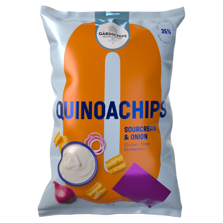 Gårdschips quinoa chips sourcream onion 90g aanbieding bij Jumbo