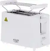 Bol.com Adler ad 3223 - broodrooster - toaster - wit aanbieding