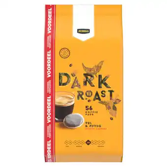 Jumbo Jumbo dark roast koffiepads voordeelverpakking 56 stuks aanbieding