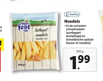 Lidl Noedels 500 g aanbieding