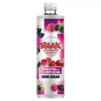 Jumbo Raak vruchtensiroop bosvruchten zero sugar 750ml aanbieding